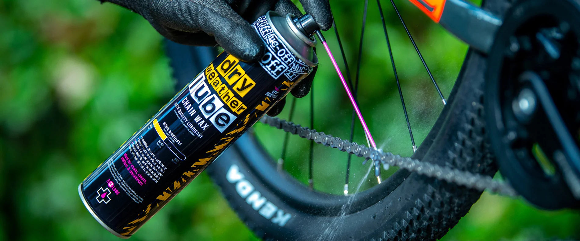 MUC-OFF Dry Weather Chain Lube - Trockenwetter-Kettenöl 50ml bis 1L