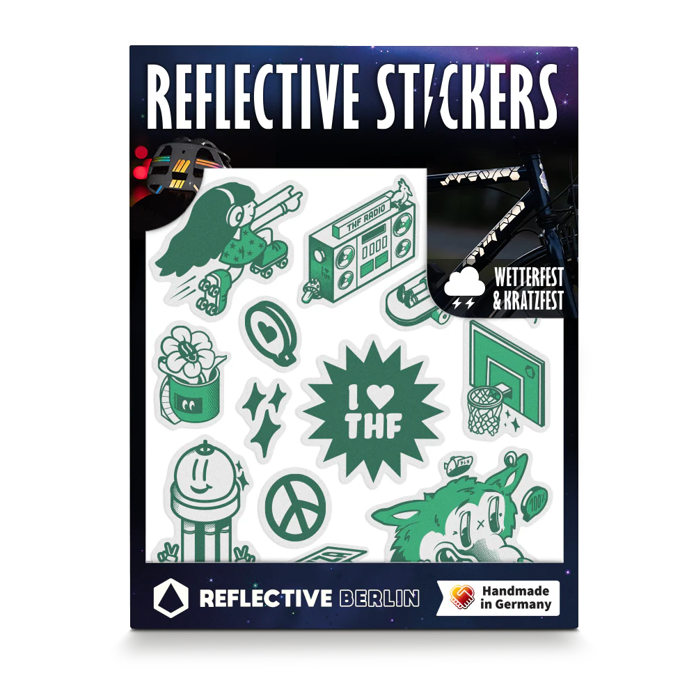 REFLECTIVE BERLIN reflecterende kinderstickers medium