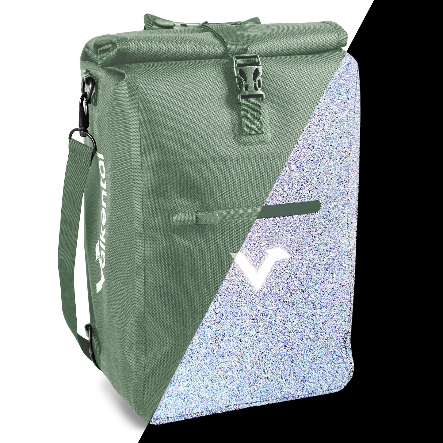 VALKENTAL ValkOne fietstas groen reflecterend 23L"
