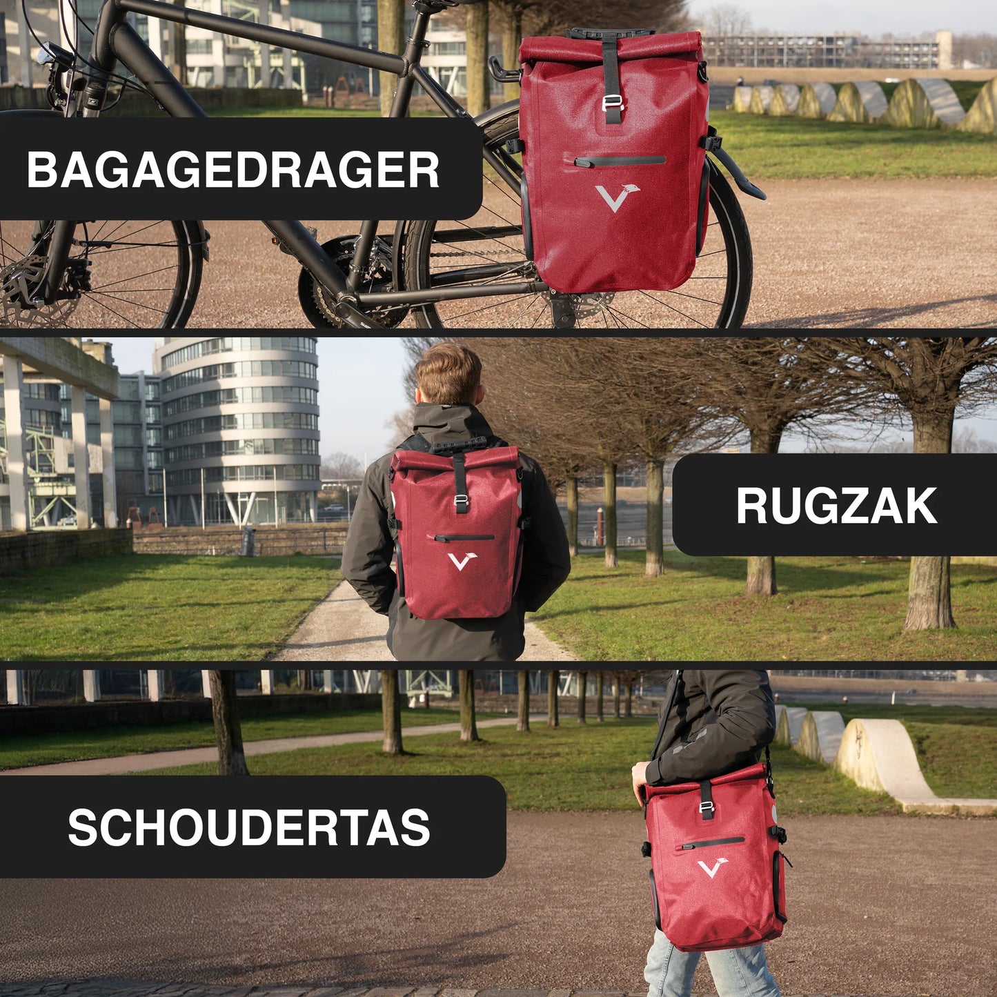 Valkental ValkPro als bagagetas, rugzak of schoudertas