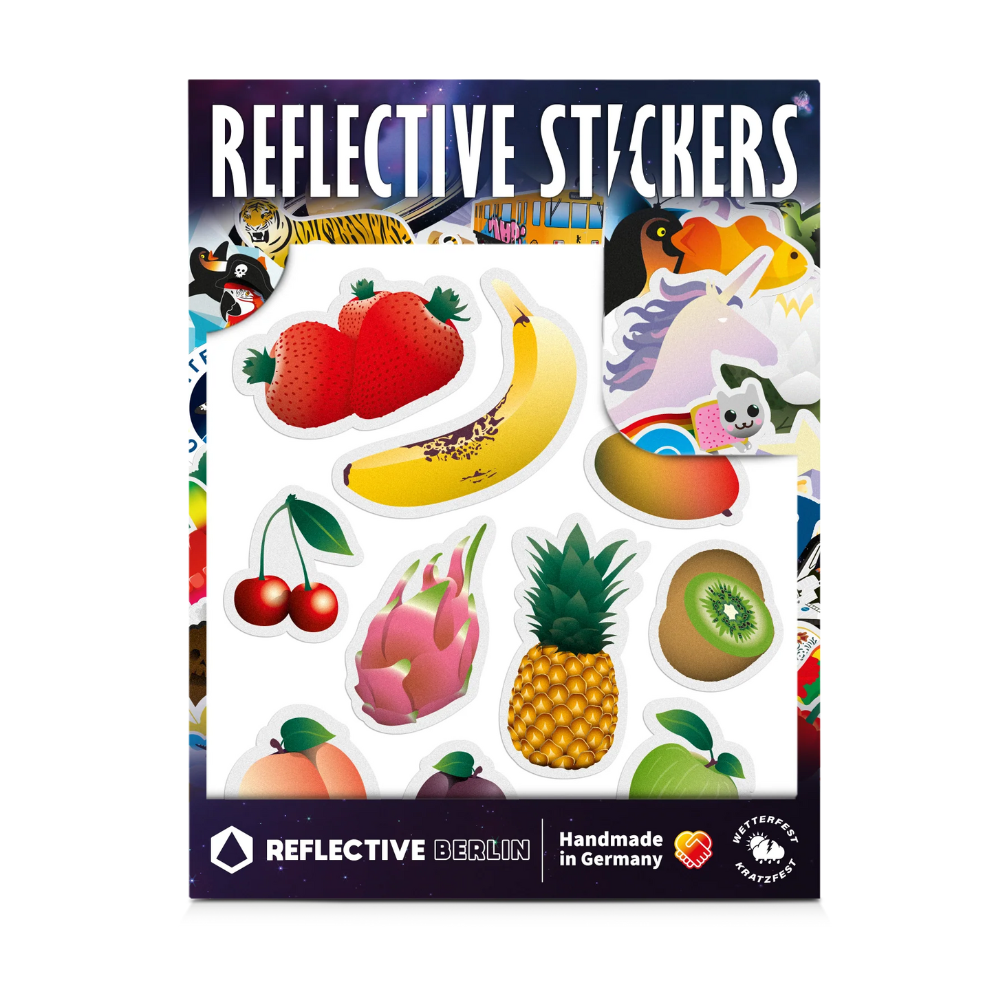 REFLECTIVE BERLIN reflecterende kinderstickers medium