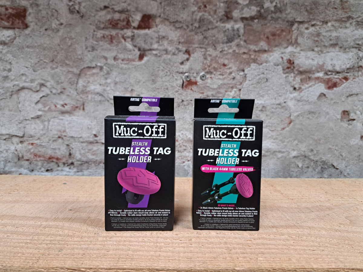 MUC-OFF Stealth Tubeless Tag Holder & 44mm Valve Kit - £28.99 | Tyres MUC-OFF Stealth Tubeless Tag Holder & 44mm Valve Kit - £28.99 | Tyres