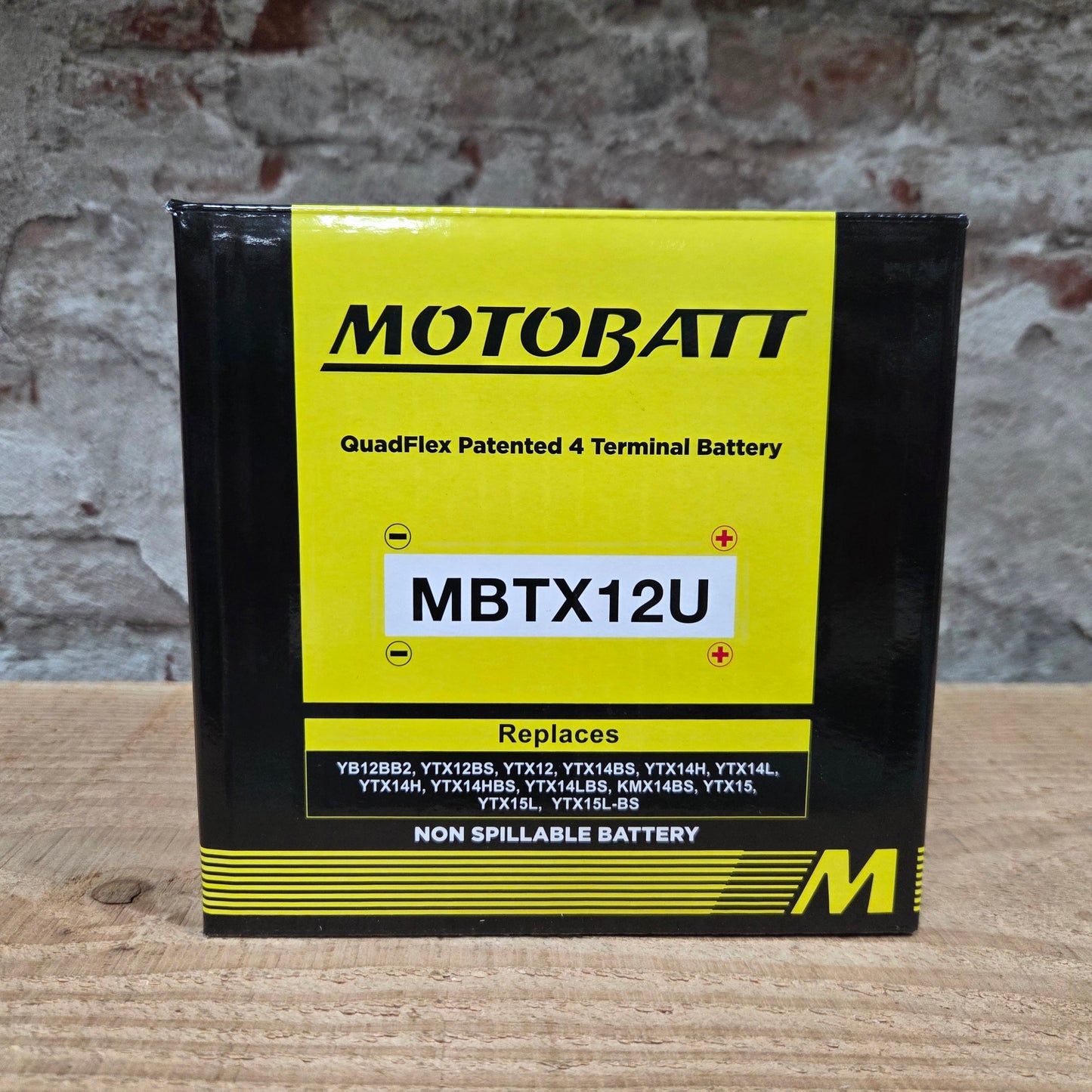MOTOBATT MBTX12U in de verpakking