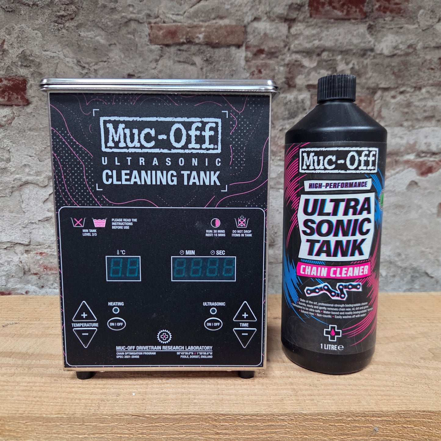 Muc-Off Ultrasonic Cleaning Tank met chain cleaner