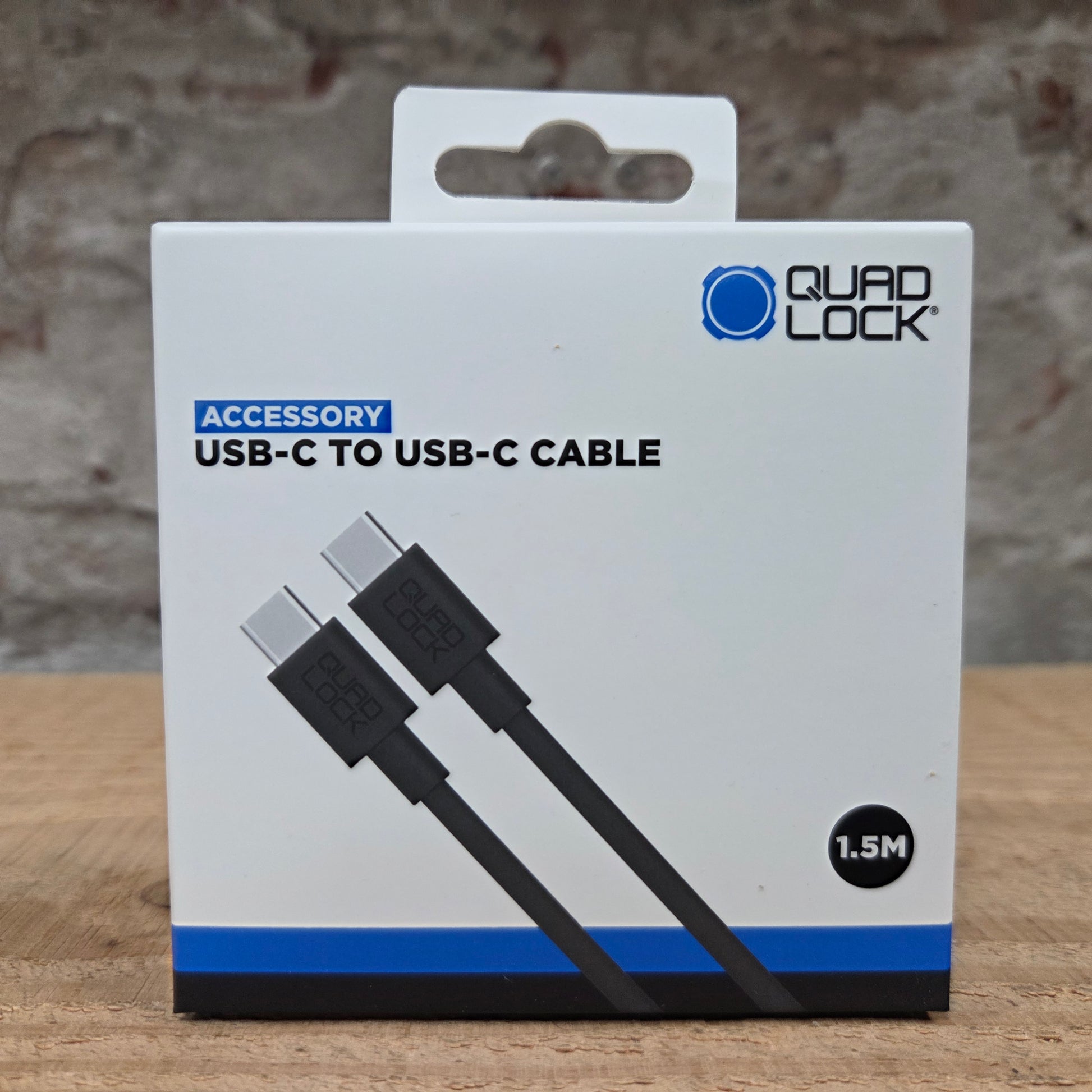 Quad Lock USB-C kabel 1.5m in de verpakking