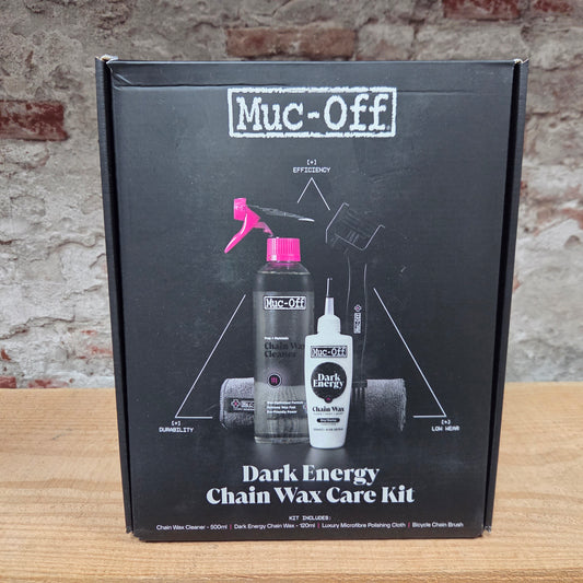 MUC-OFF Dark Energy Chain Wax Care Kit - in de verpakking