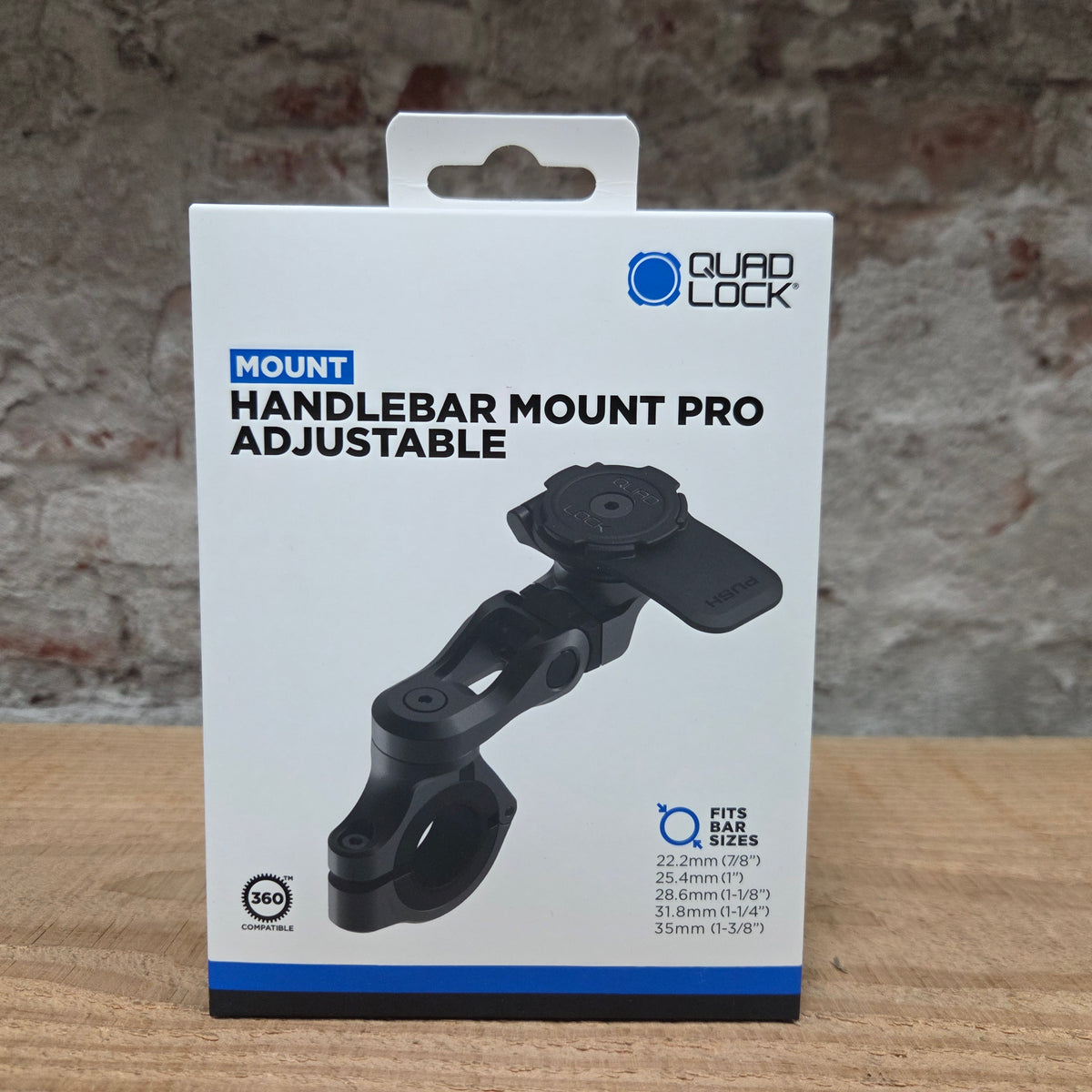 Handlebar Mount PRO Adjustable - in de verpakking