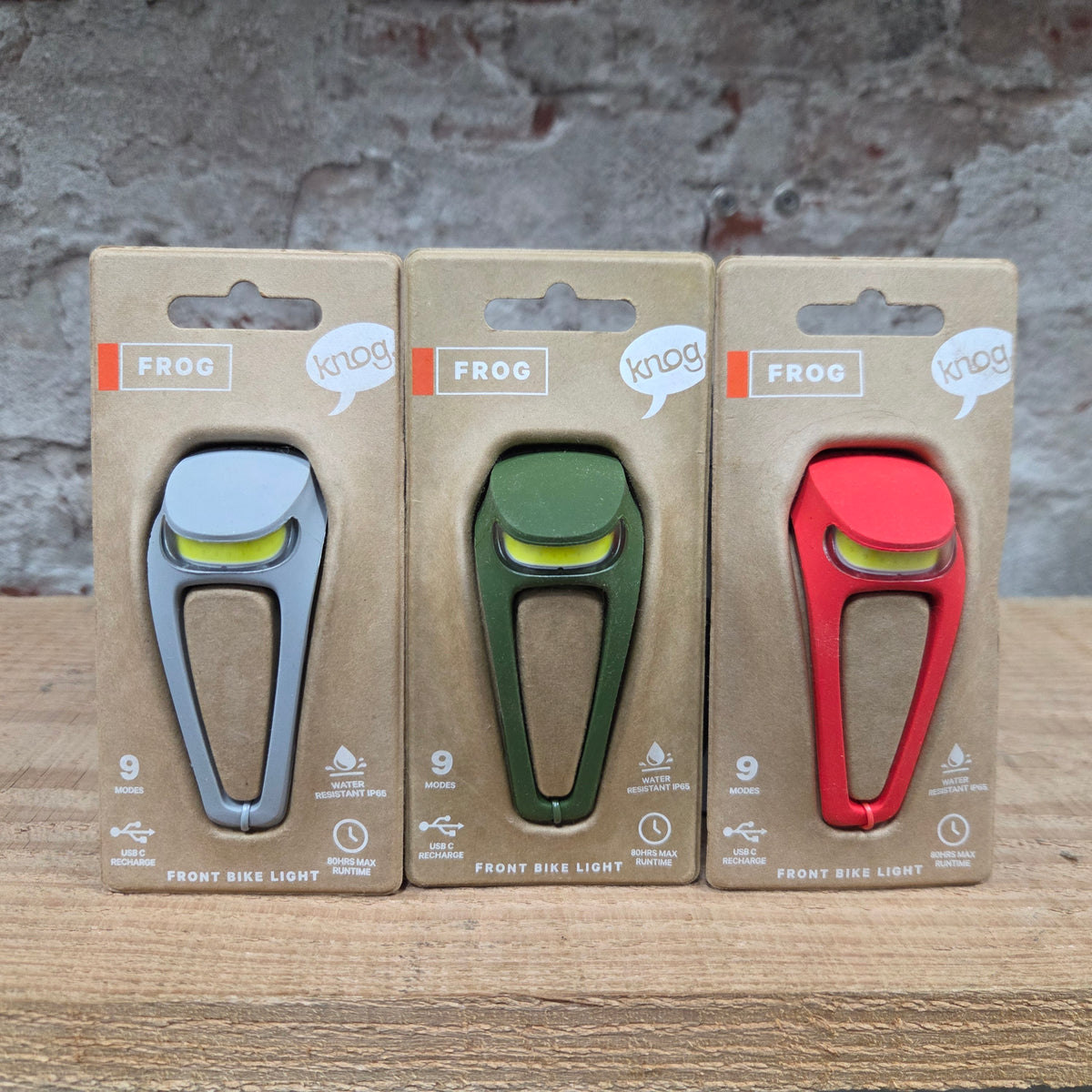 KNOG Frog Front Bike Light - in de verpakking