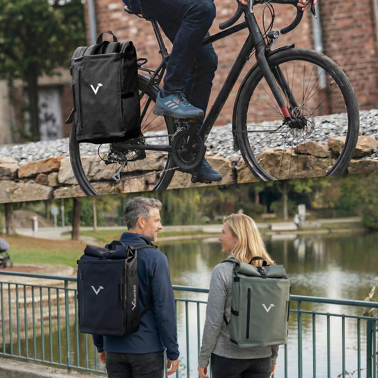 VALKENTAL trailx 2in1 fietstas