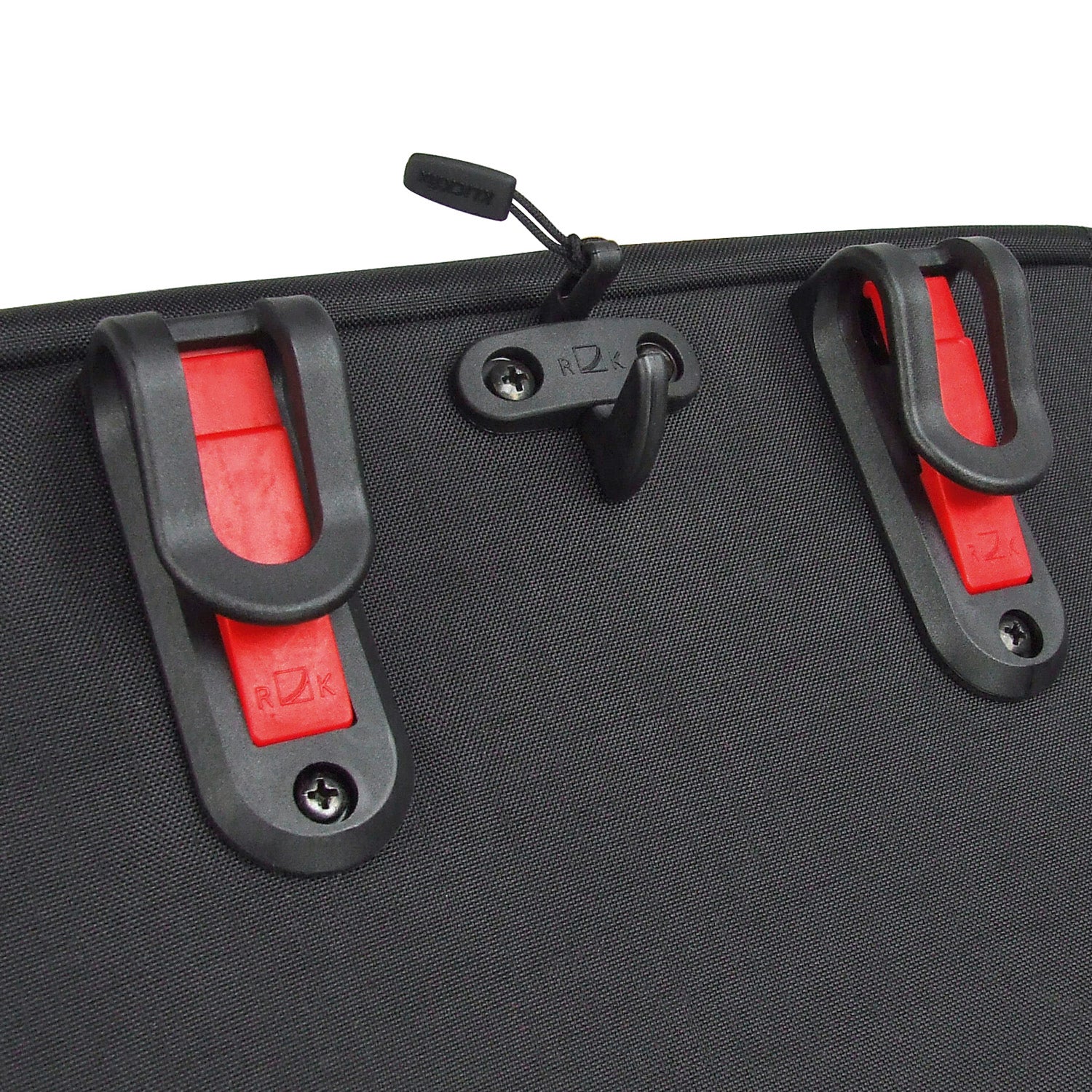 KLICKfix Vario Top Hook achterzijde tas gemonteerd