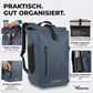 VALKENTAL daily backpack alle vakken gedemonstreerd