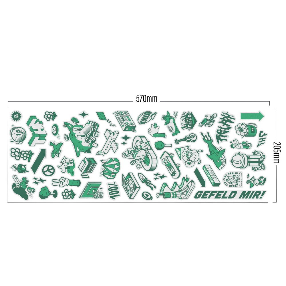 REFLECTIVE BERLIN reflecterende stickers xl