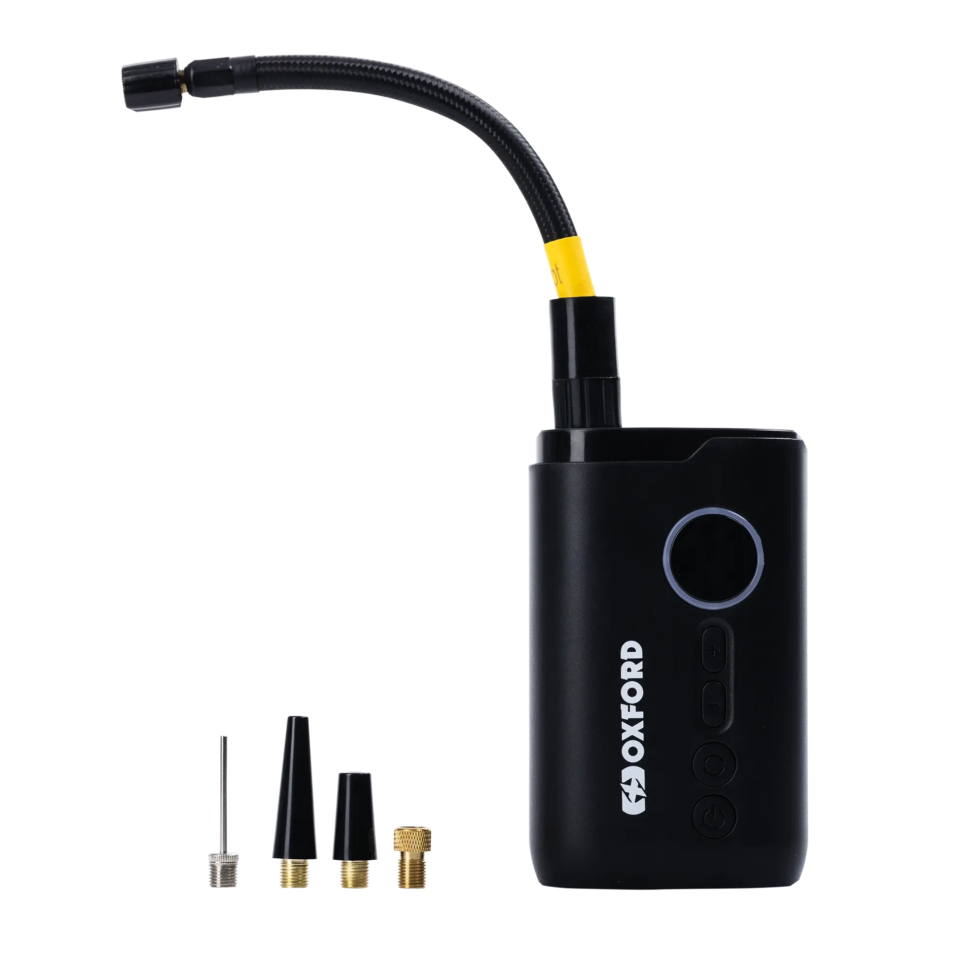 OXFORD microjet tyre inflator alle accessoires in beeld