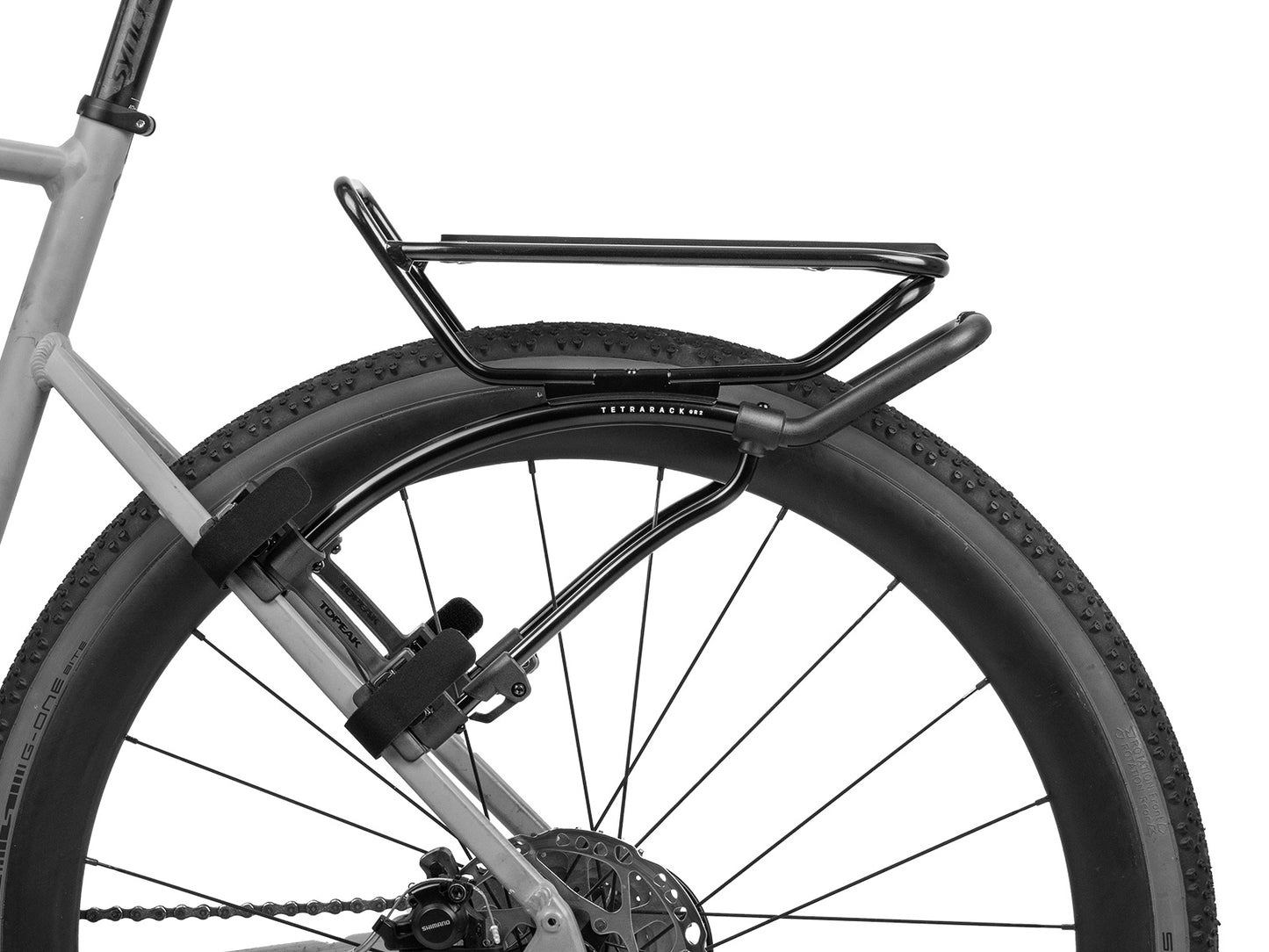  Topeak TetraRack GR2 gemonteerd op frame