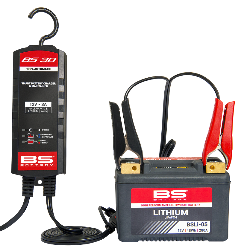 BS BATTERY BS 30 - op een lithium accu