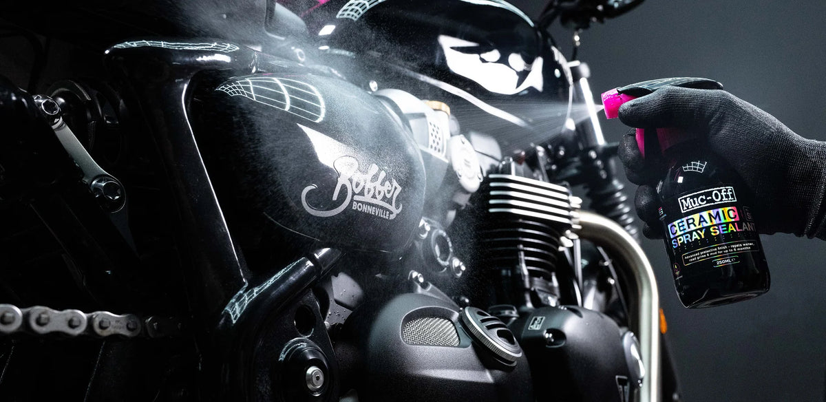 MUC-OFF Ceramic Spray Sealant - gebruik op een motor
