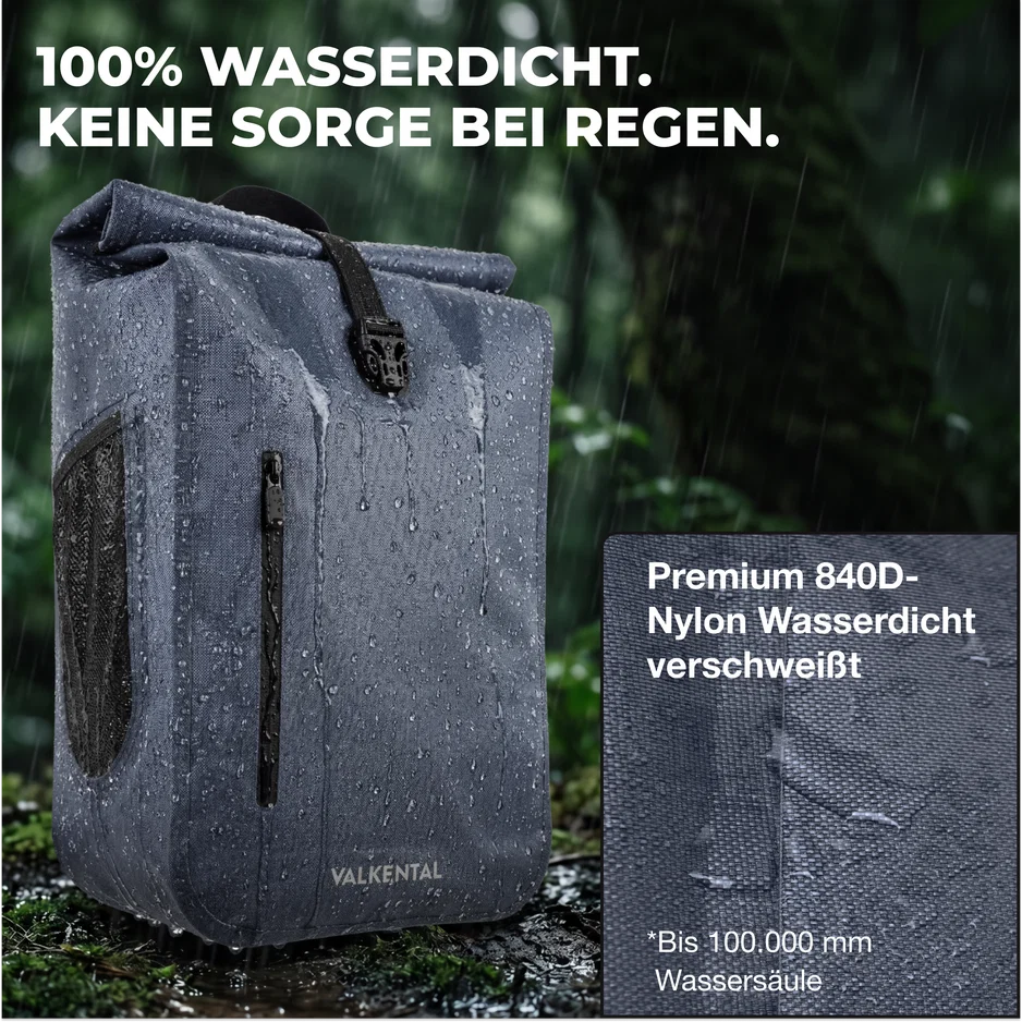 VALKENTAL daily backpack 100% waterdicht