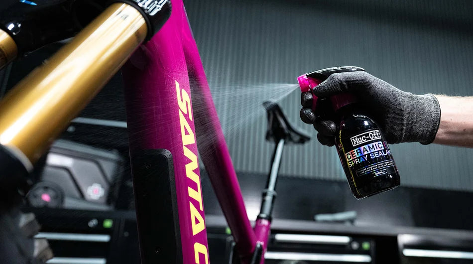 MUC-OFF Ceramic Spray Sealant - gebruik op een fiets