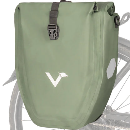 VALKENTAL Bike Bag 32L - olijf groen  waterdichte bagagedragertas
