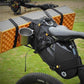 CHOIKE gravel seatbag - aan de bag nog meer materiaal bevestigd