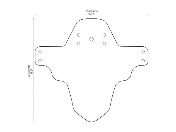 AMS x Red Bull Hardline Mud Guard maat voering
