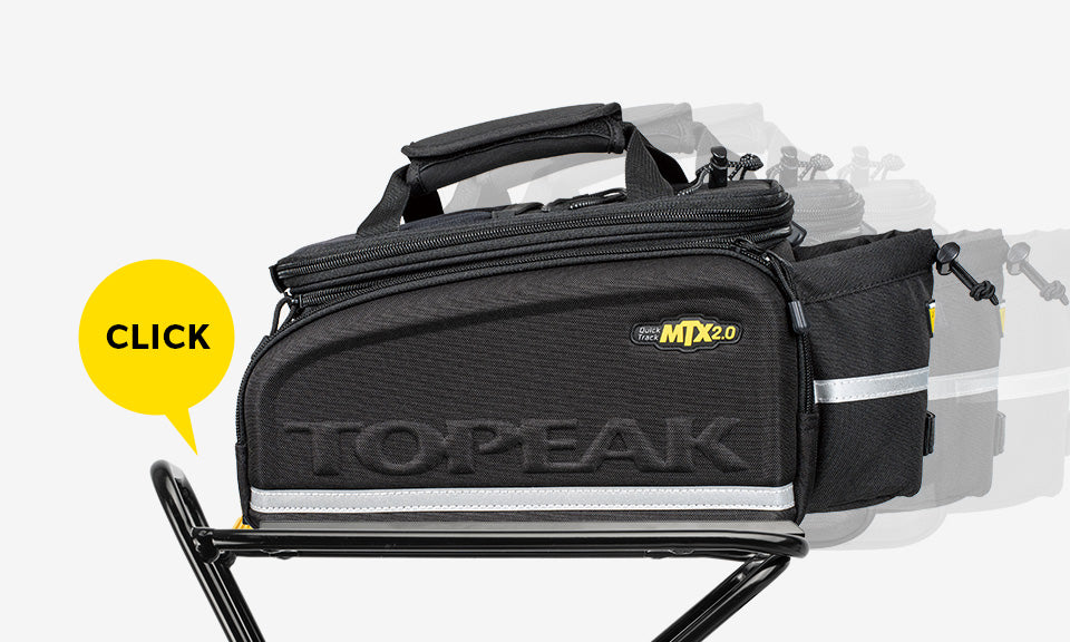  Topeak TetraRack GR2 met een klick de tas erop