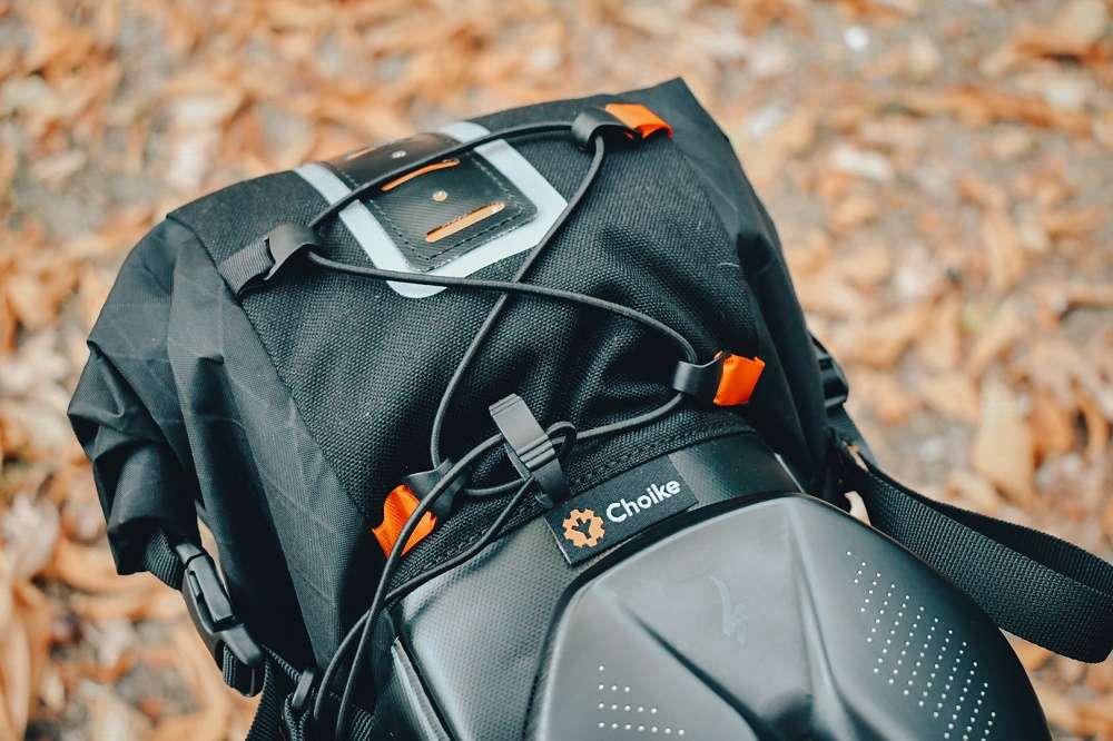 CHOIKE gravel seatbag - detail netje