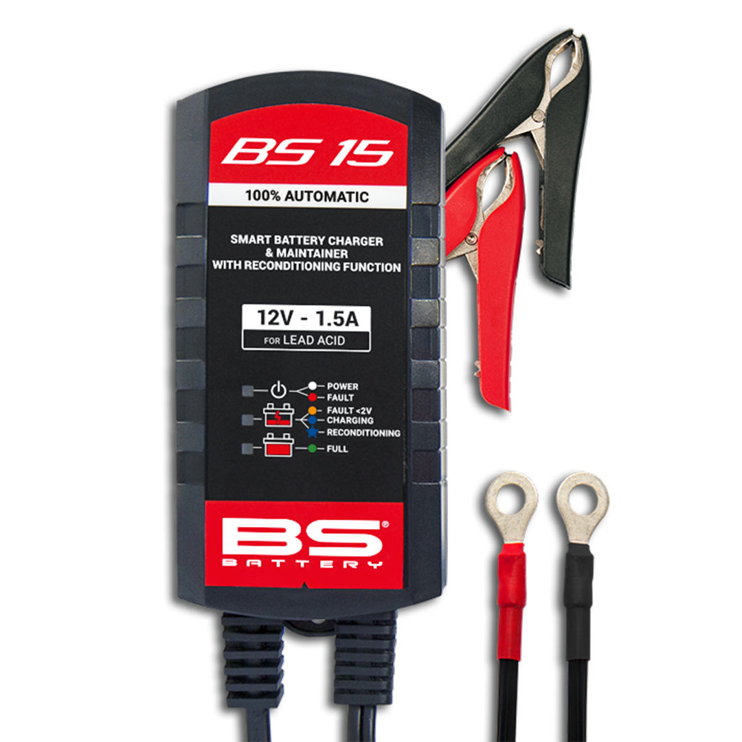 BS BATTERY BS 15 - druppellader en aansluitpunten