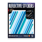 Reflective Berlin reflecterende stickers medium - universal blauw