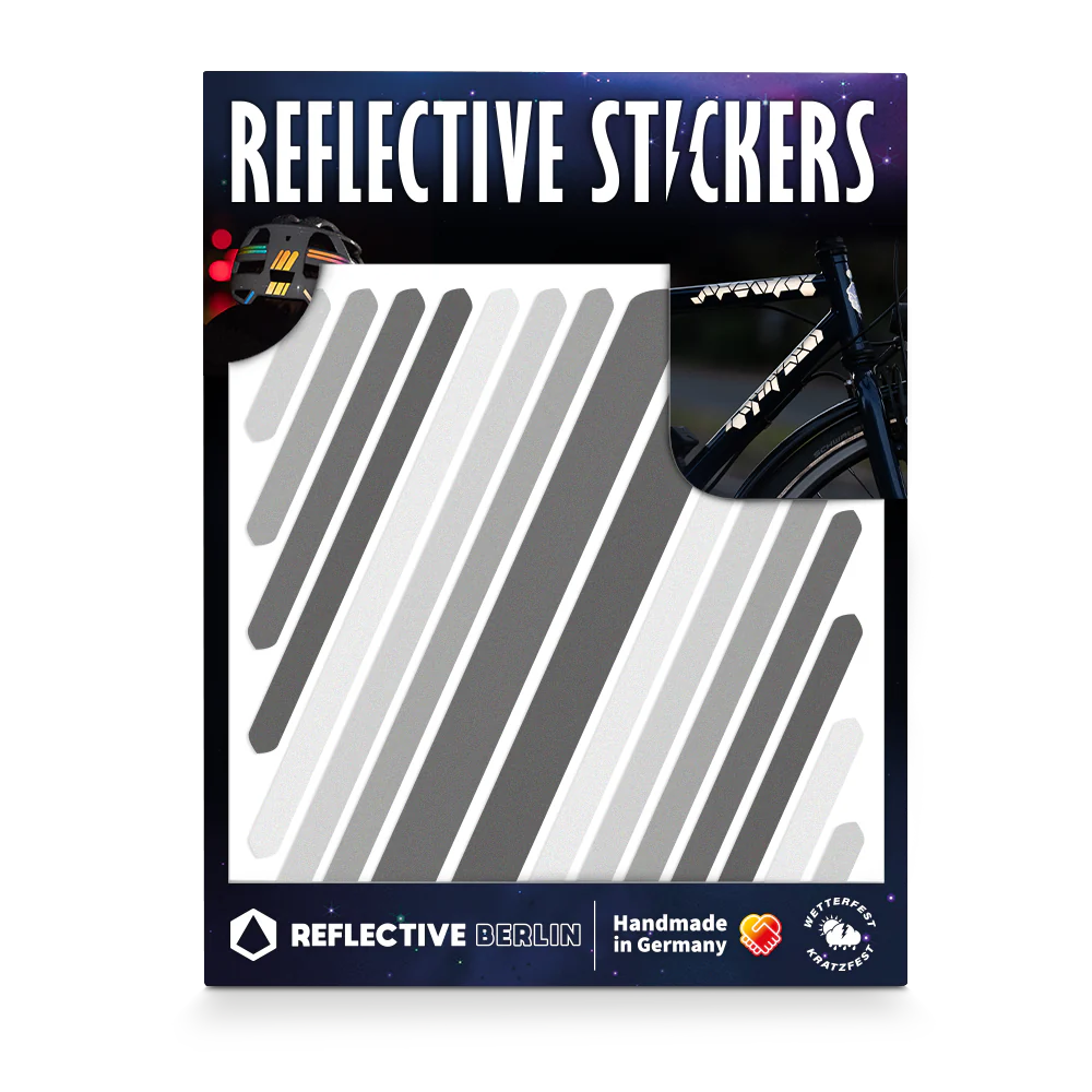 Reflective Berlin Stickers  Medium Size