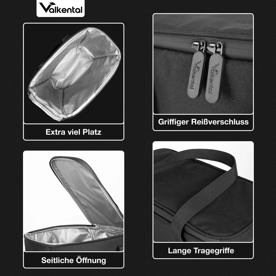  VALKENTAL Koelinzetstuk (V-vorm) - bijzonderheden tas