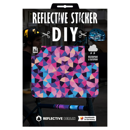 REFLECTIVE BERLIN stickers large A4 - diy fietsstickers