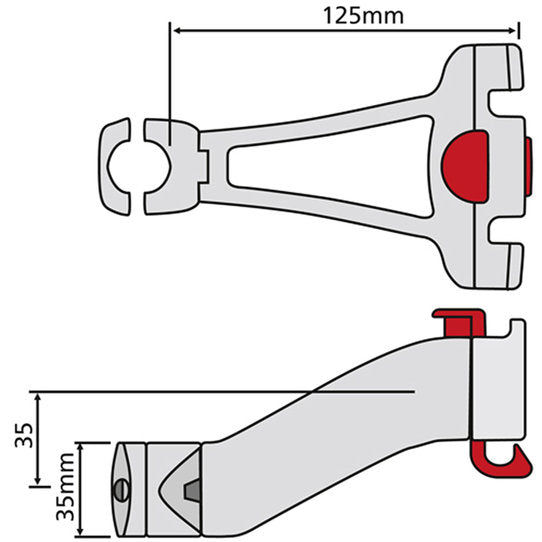 KLICKfix  CC-101 Stuuradapter t.b.v. stuurpen