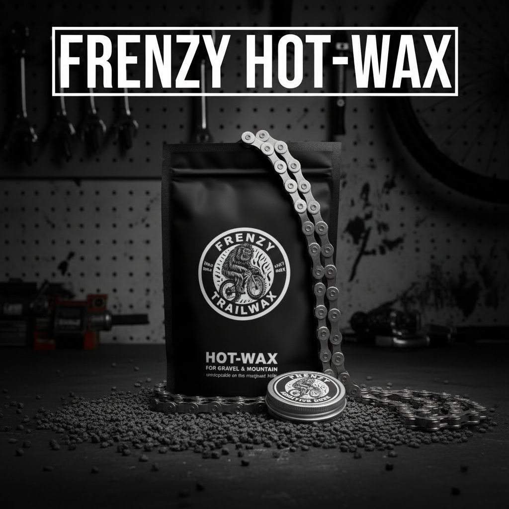 FRENZY HOT-WAX banner met gedrapeerde ketting en 1 bakje