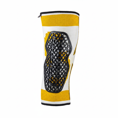 Gele kniebeschermer vierkant