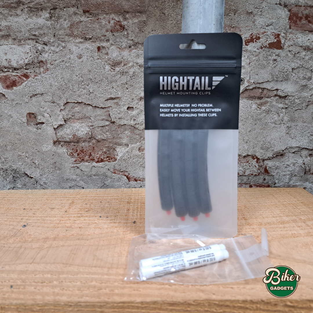 HIGHTAIL helmet mounting clips set van 4 bevestigingsclips met 3M primer voor motorhelm