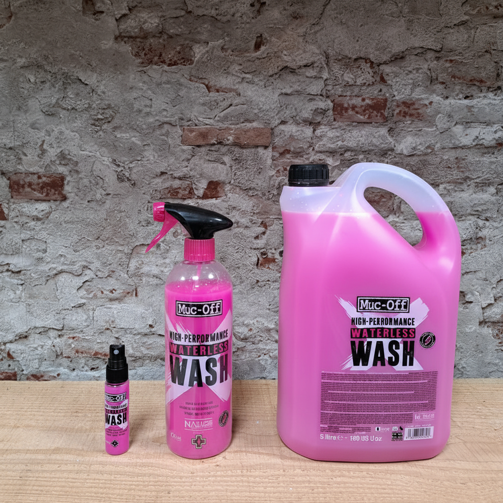 Muc-Off Waterless Wash alle formaten 32ml 750ml 5 liter motor fiets schoonmaakmiddel zonder water