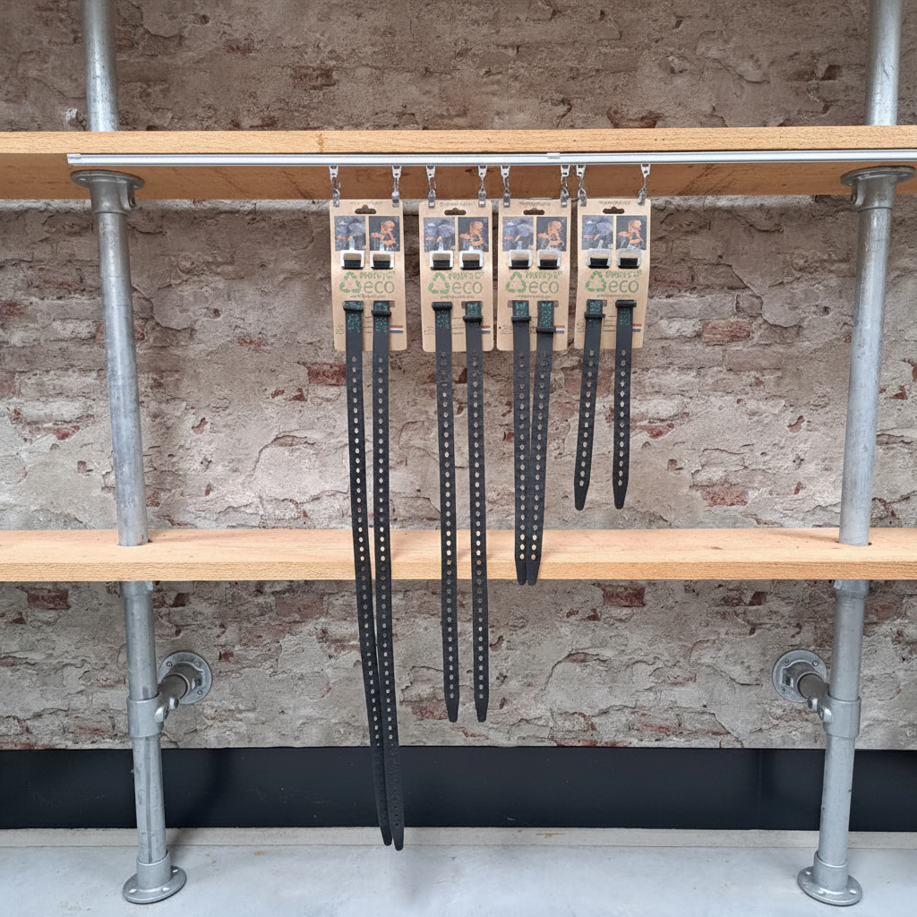 FIXPLUS ECO straps complete set - alle lengtes 35, 46, 66 en 86cm duurzame bagagestraps van gerecycled materiaal