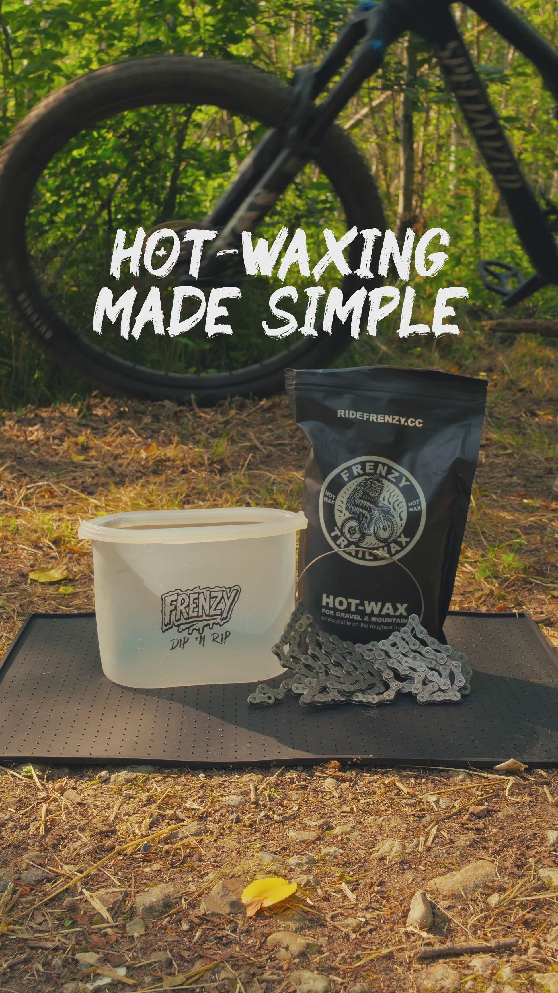 FRENZY TrailWax - Hoe je fietsketting waxen in 4 stappen