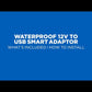 Quad Lock WATERPROOF 12V TO USB SMART ADAPTOR