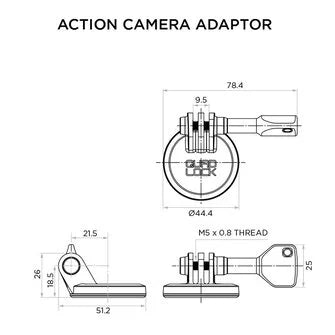 Quad Lock ACTION CAMERA TO QUAD LOCK ADAPTOR