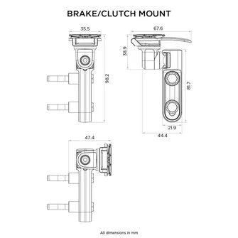 Quad Lock Brake/Clutch Mount