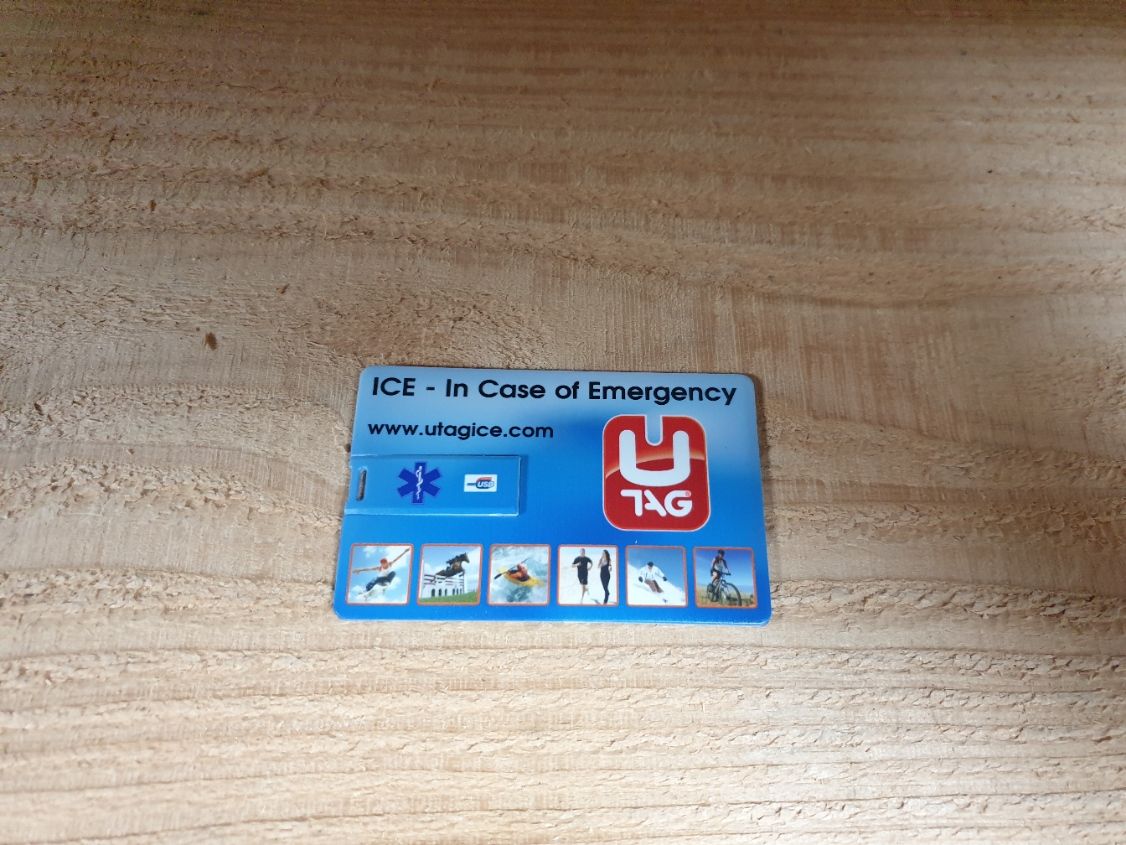 UTAG ICE credit card formaat