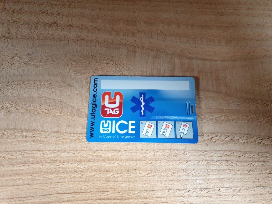 UTAG ICE credit card formaat