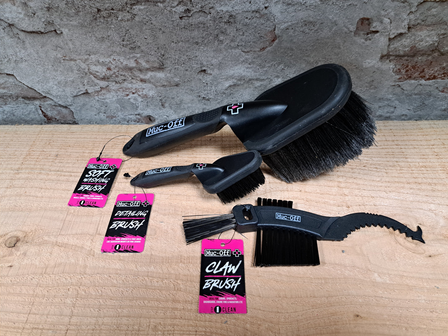 Muc-Off 3x Premium Brush Kit