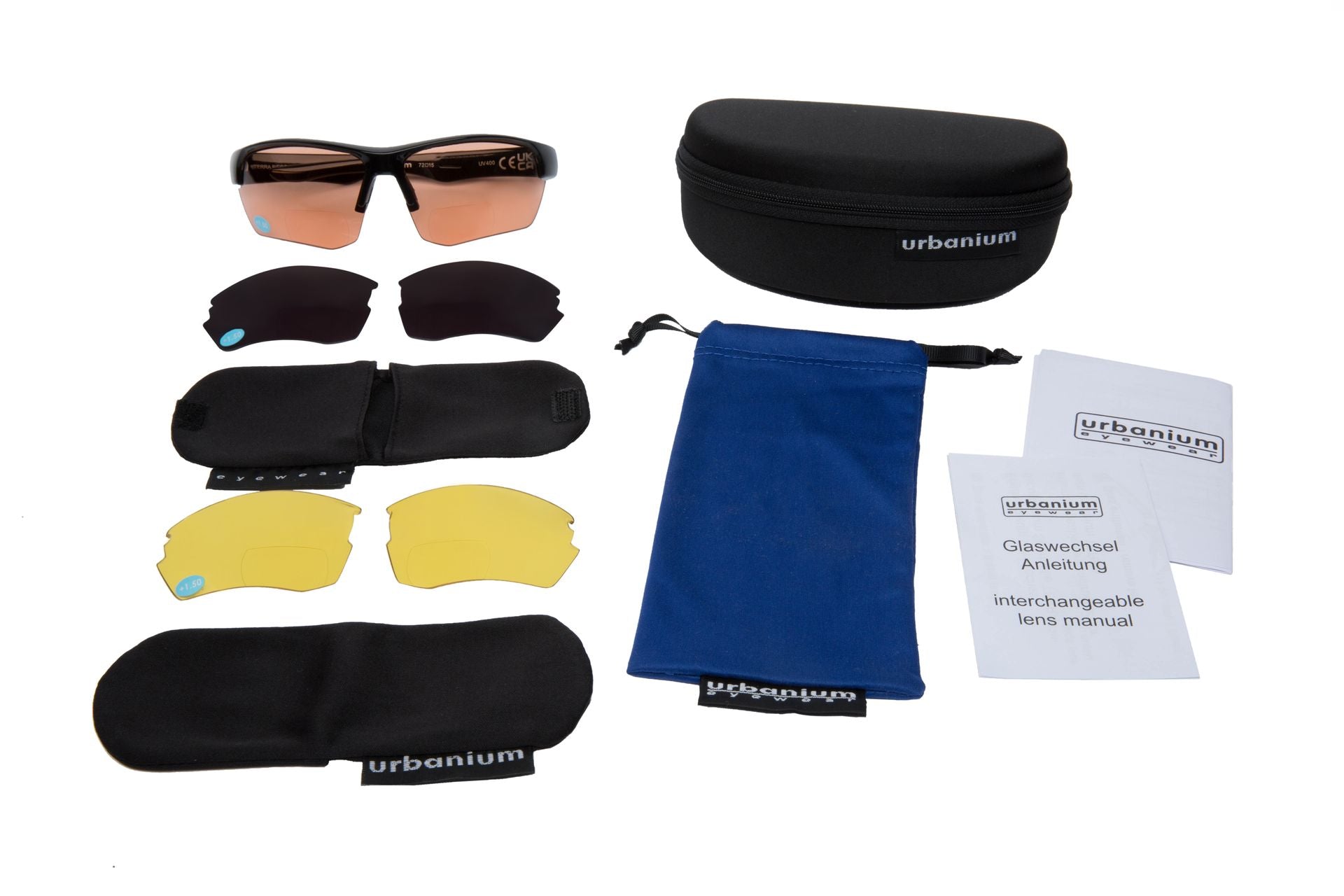 Urbanium Eyewear Oslo - zonnebril en leesbril (bifocaal) met Urbanium Eyewear Oslo - zonnebril en leesbril (bifocaal) met
